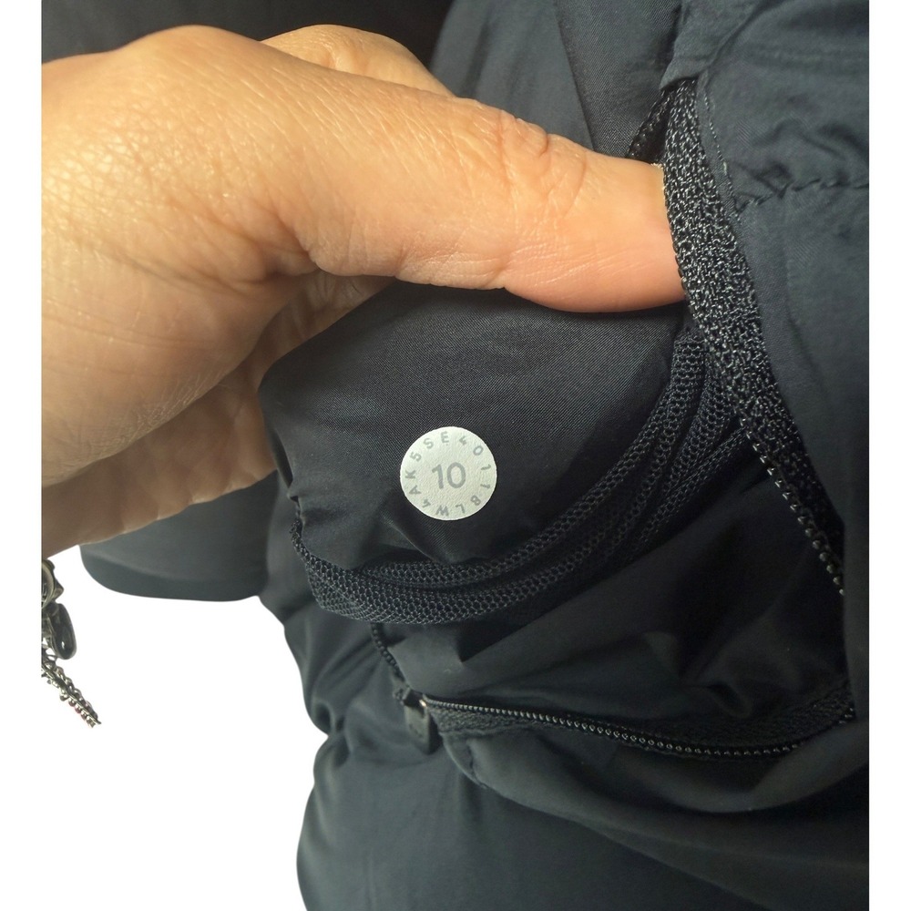 Lululemon Weightless Wunder Jacket Black Goose Down Puffer Women Size 10 Quilted - Picture 7 of 13